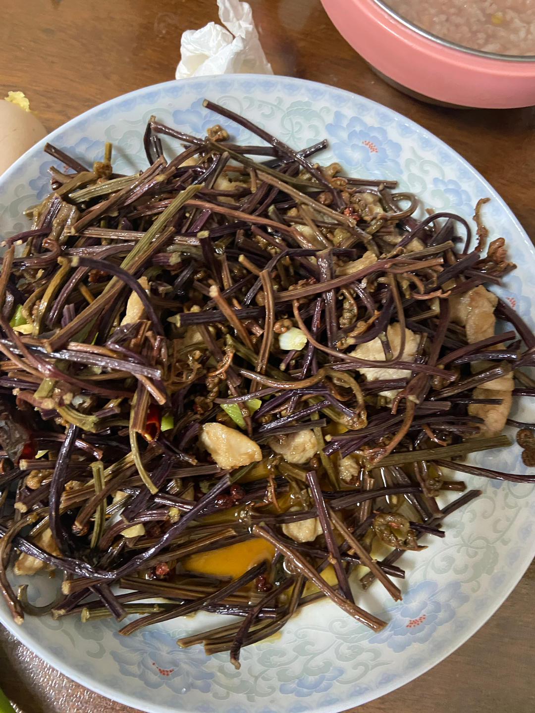 拳菜肉丝/蕨菜肉丝