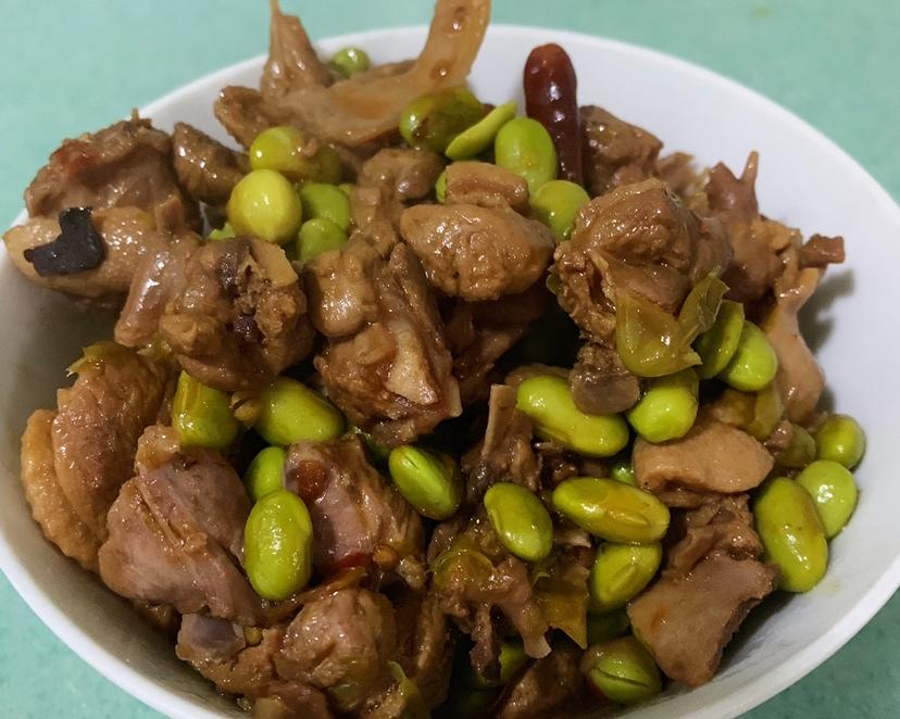 青豆烧鸭子