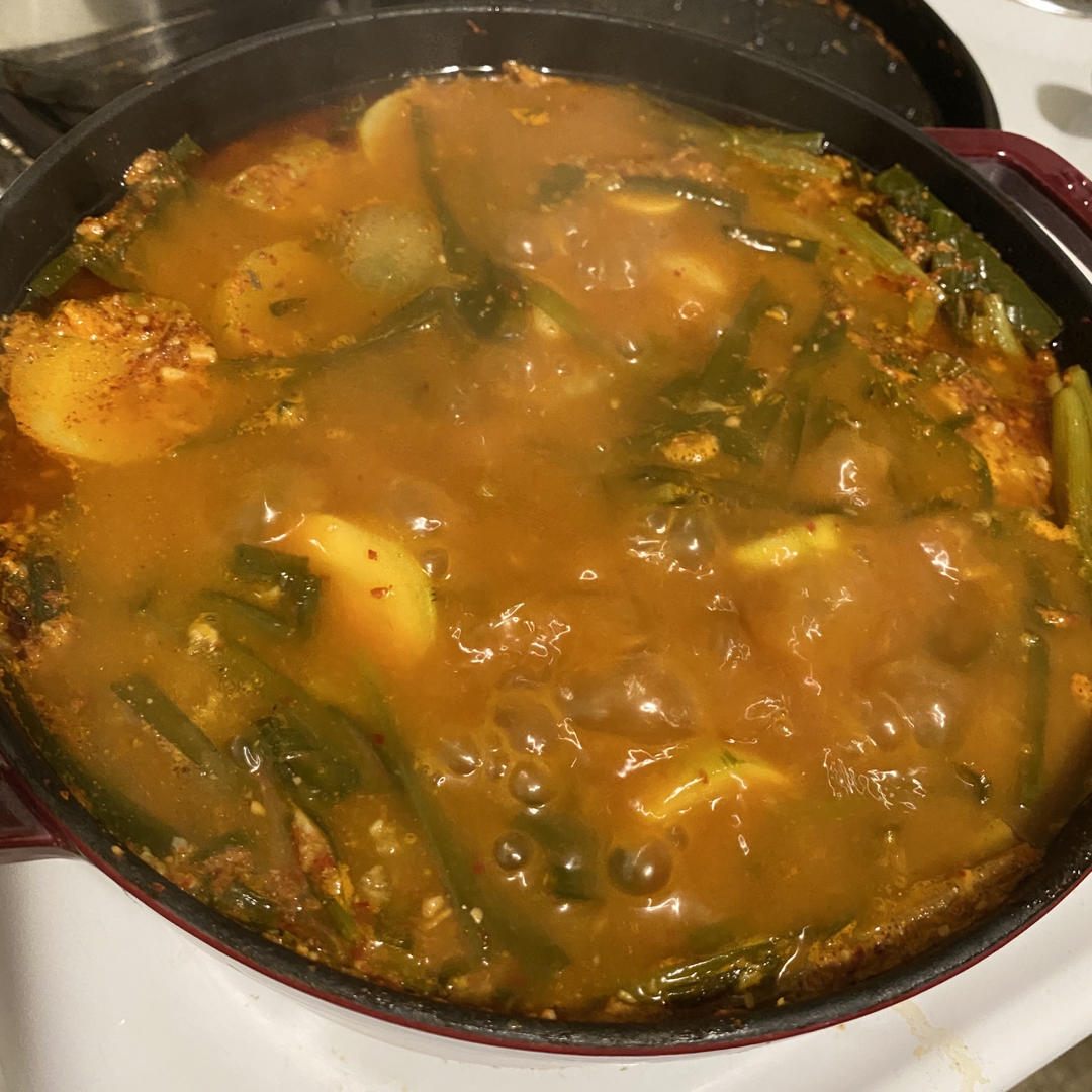 韩国辣猪骨土豆汤 Gamjatang