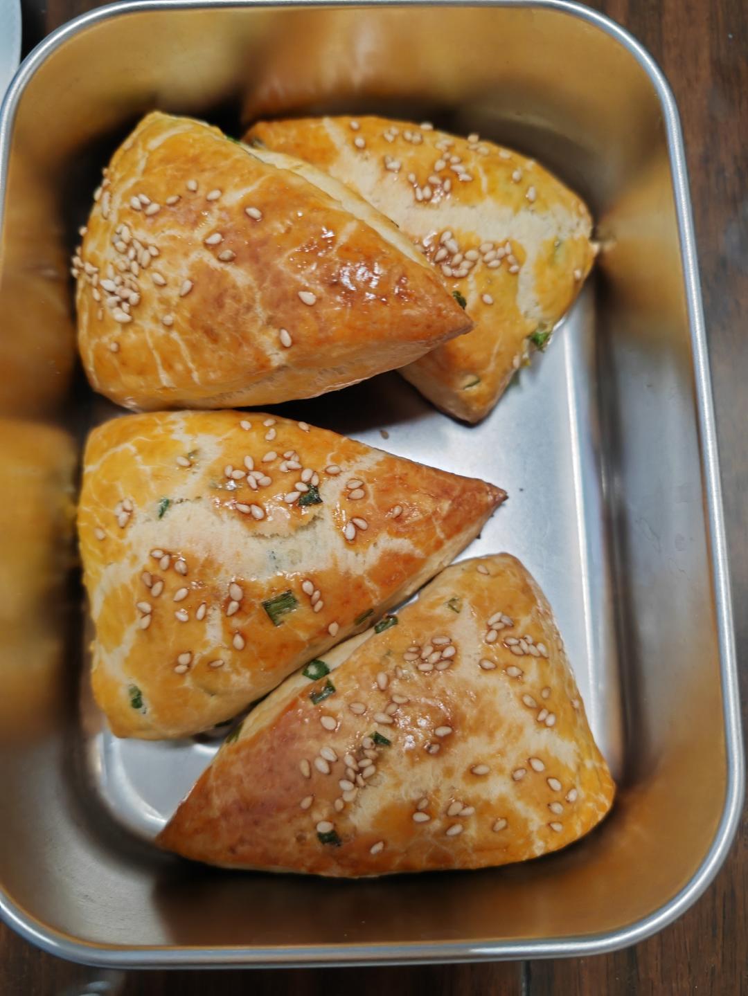 【香葱肉松司康】｜无泡打粉｜快手早餐