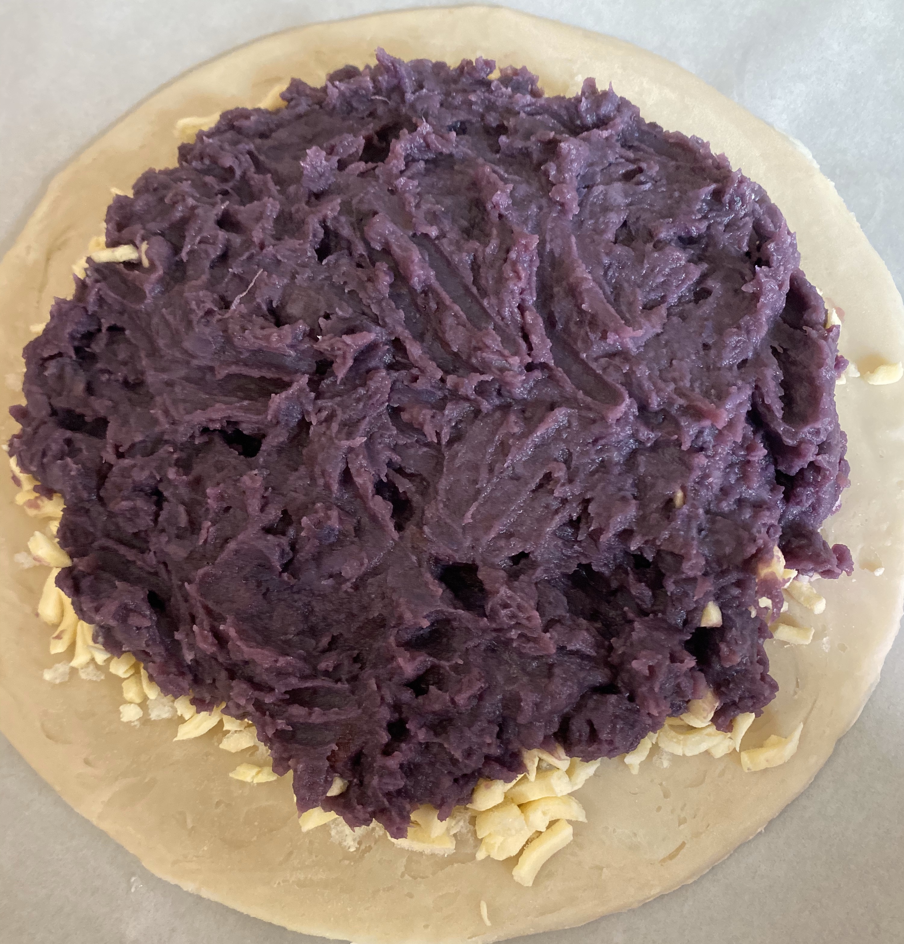 芝士肉松紫薯饼的做法 步骤4