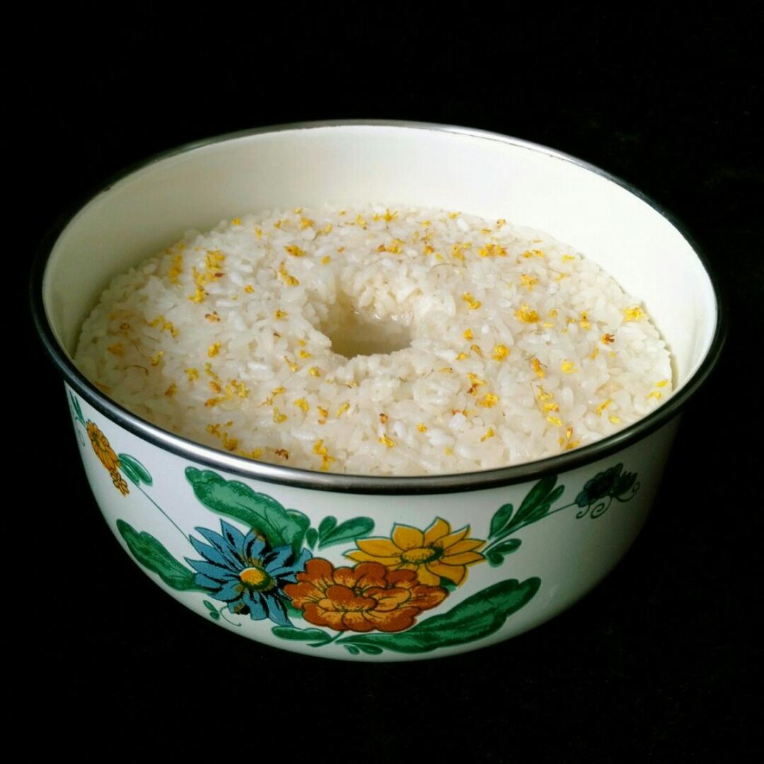 君君love烘焙做的自制桂花甜酒酿