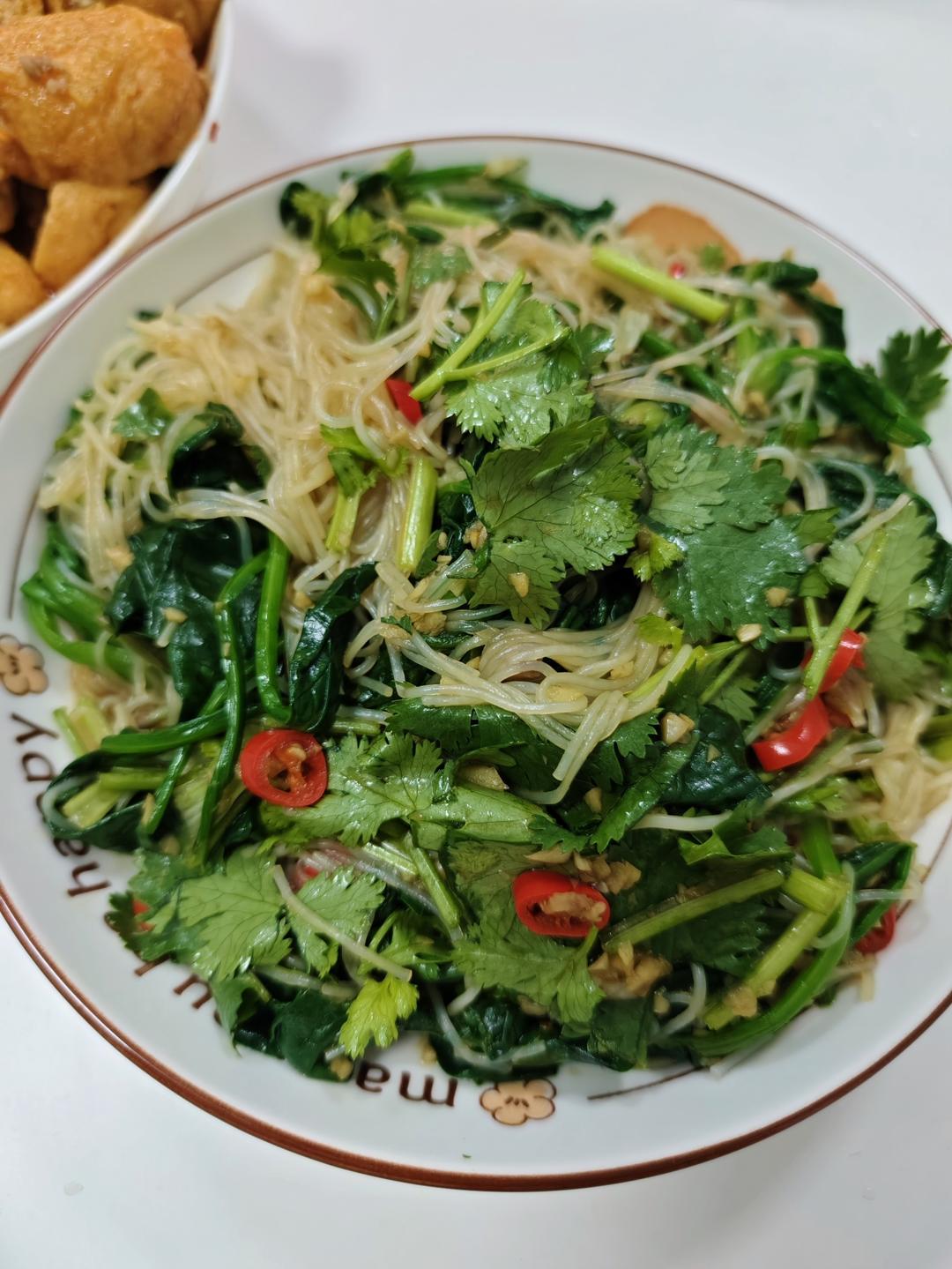 万能凉拌菜料汁（凉拌菠菜粉丝）