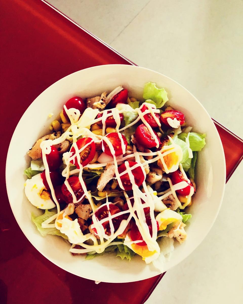 健康蔬菜水果沙拉 Healthy Veggie Fruit Salad with Pasta