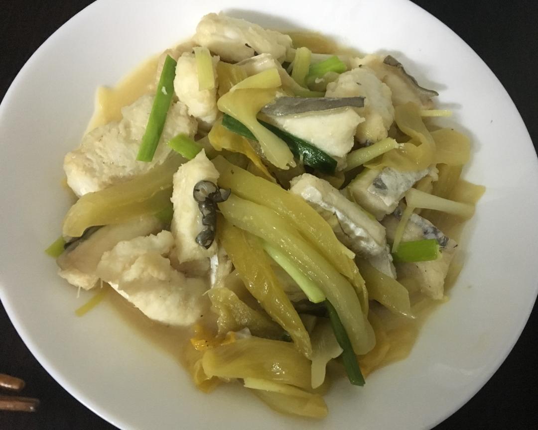 鳗鱼炒咸菜