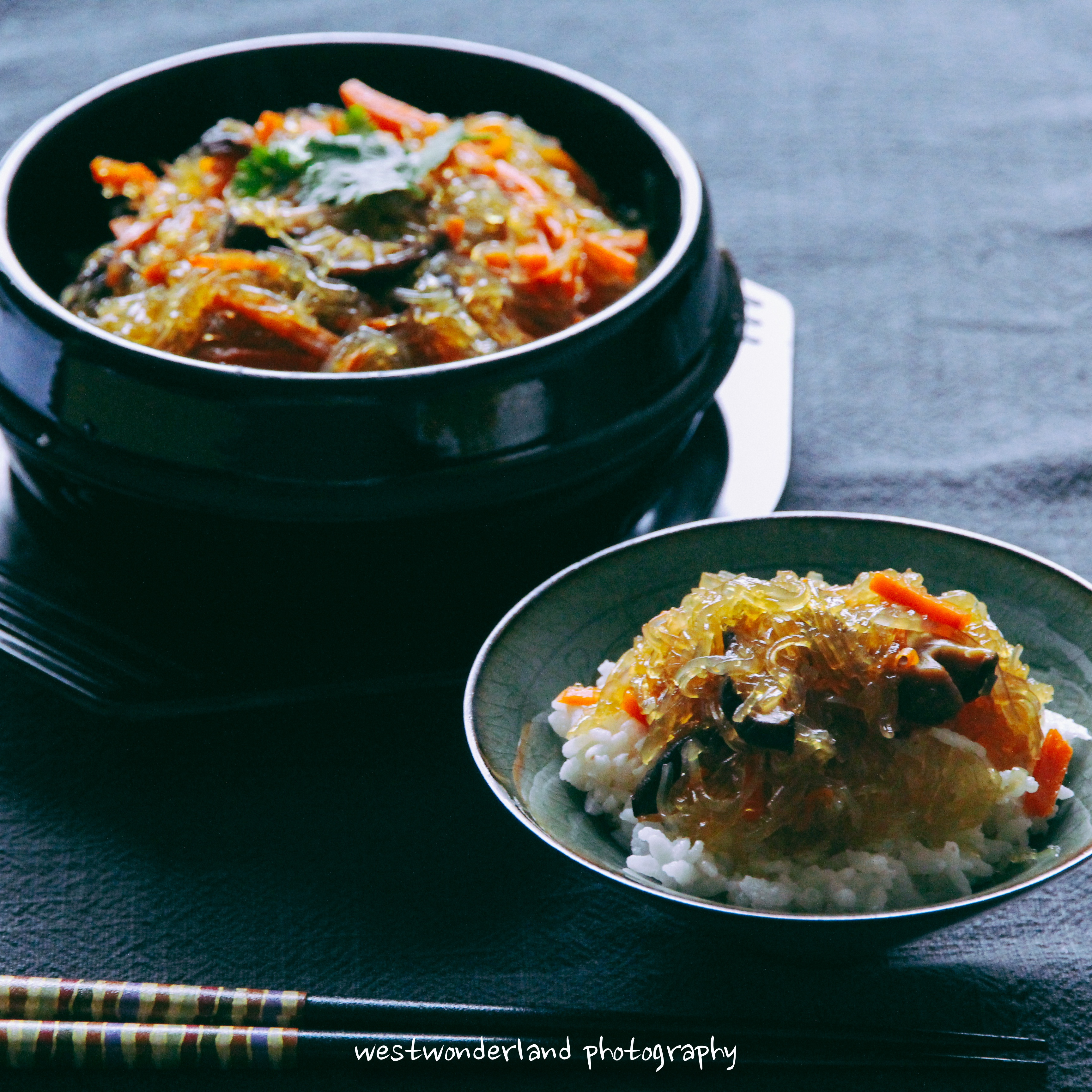快手红薯粉丝炒杂菜——韩式拌饭的另一种topping