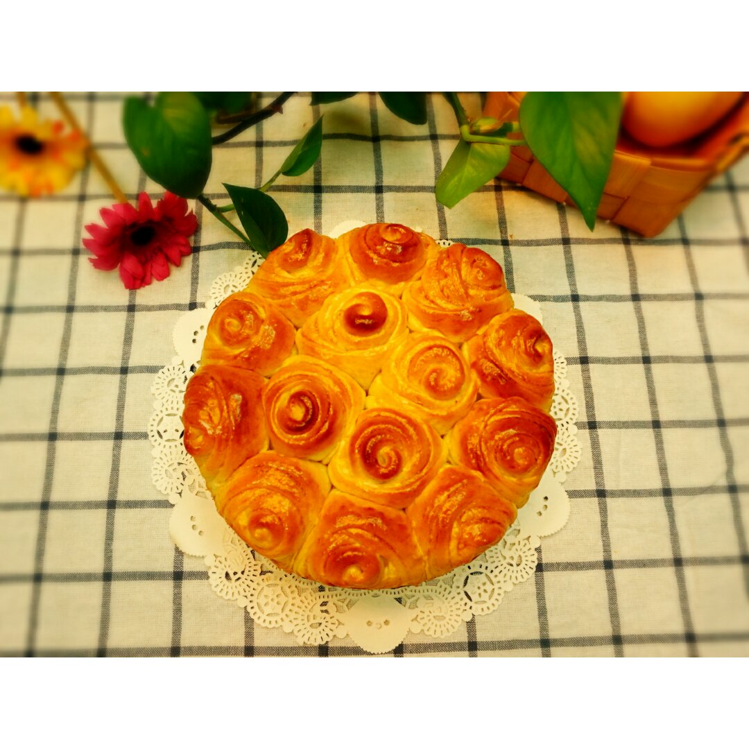 玫瑰花面包