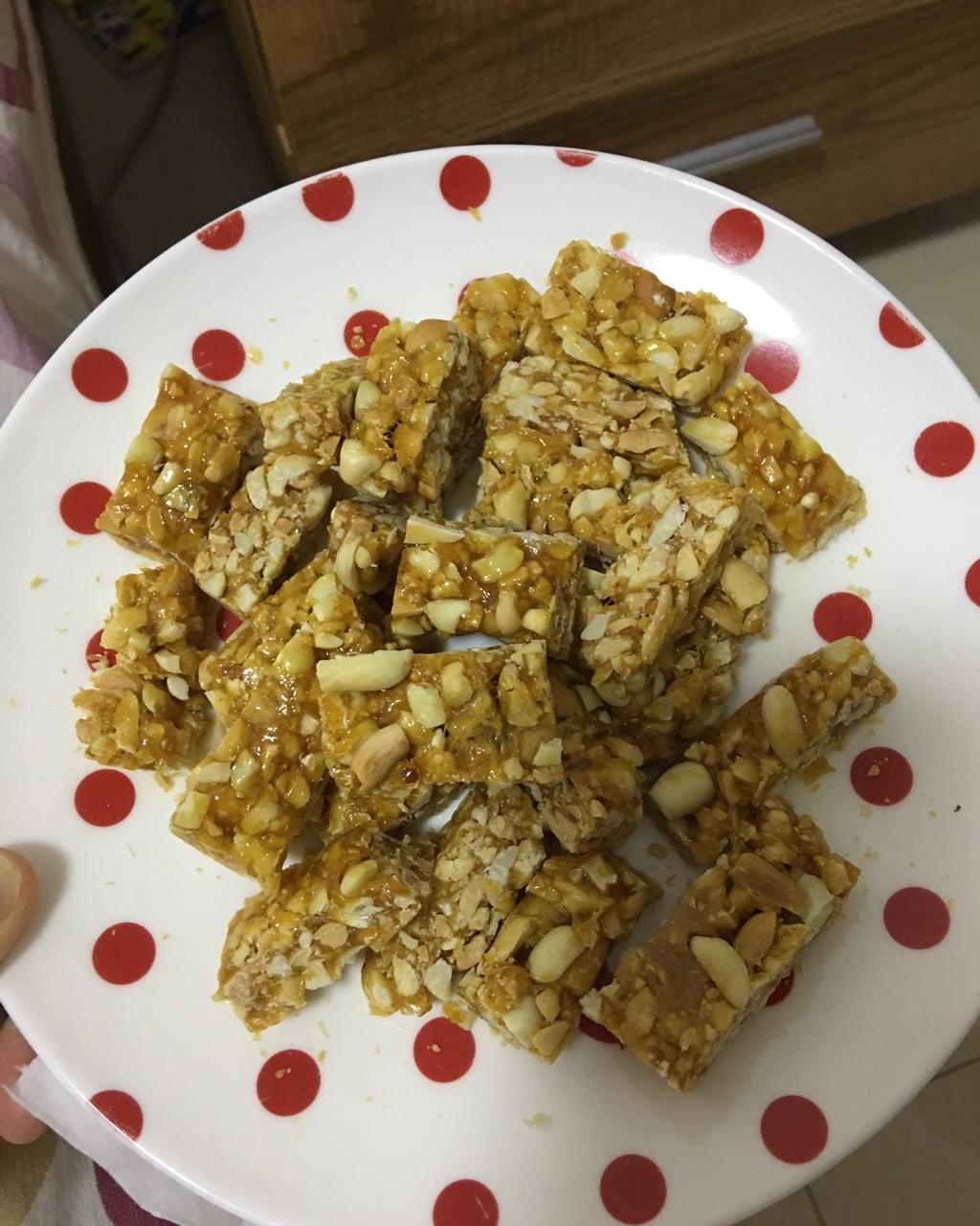 无水无油香脆花生糖