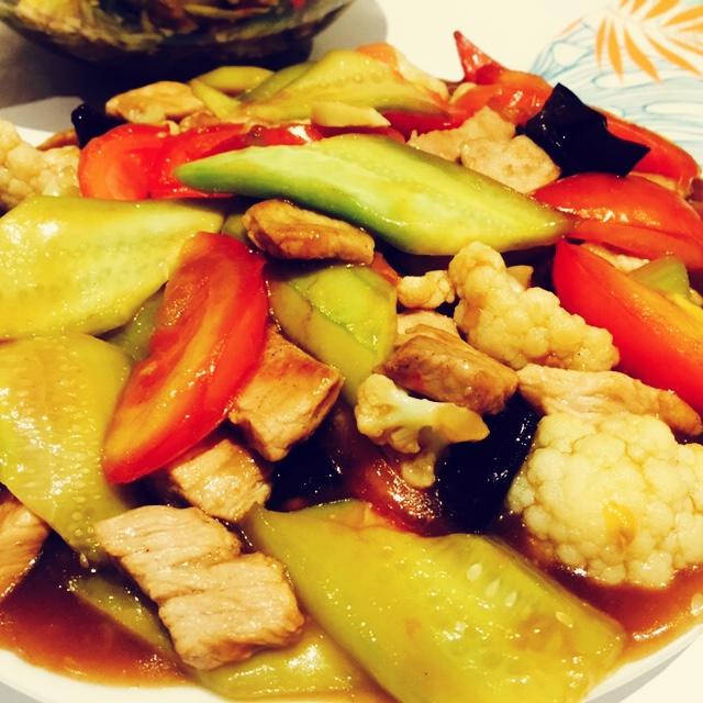 吃货万岁diana做的博山炒肉片