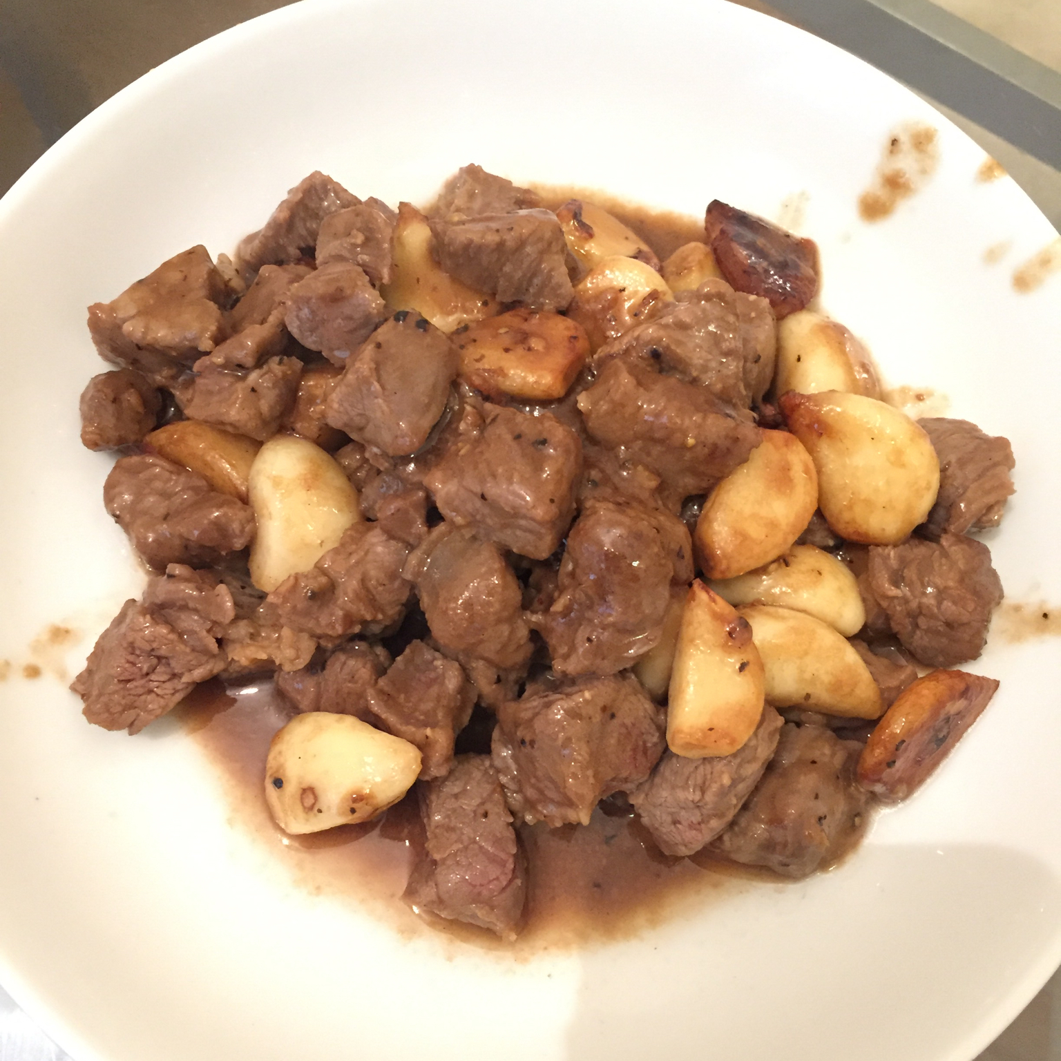 黑蒜子牛肉粒
