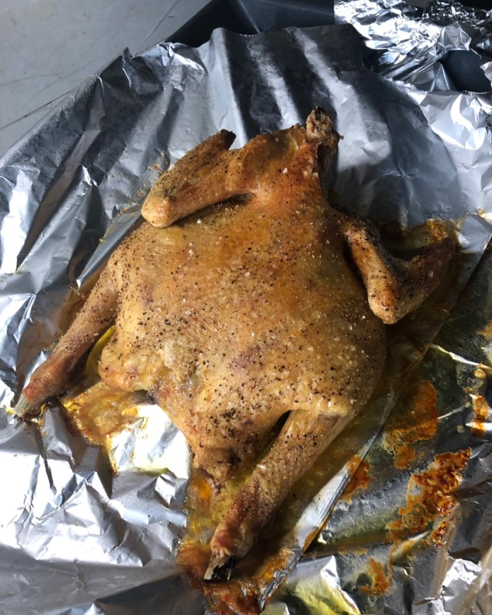 田螺姑娘超级简单不用腌制脆皮烤鸡