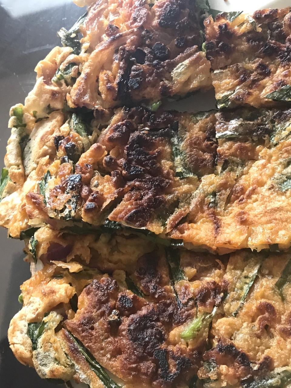 asuramantou做的韩式韭菜饼