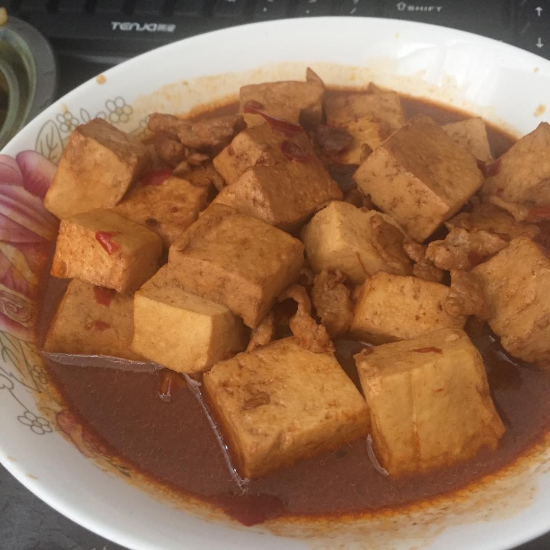 家常红烧肉末豆腐