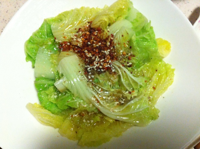 响油白菜