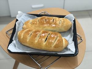 葡萄干核桃面包/红豆面包的做法 步骤9
