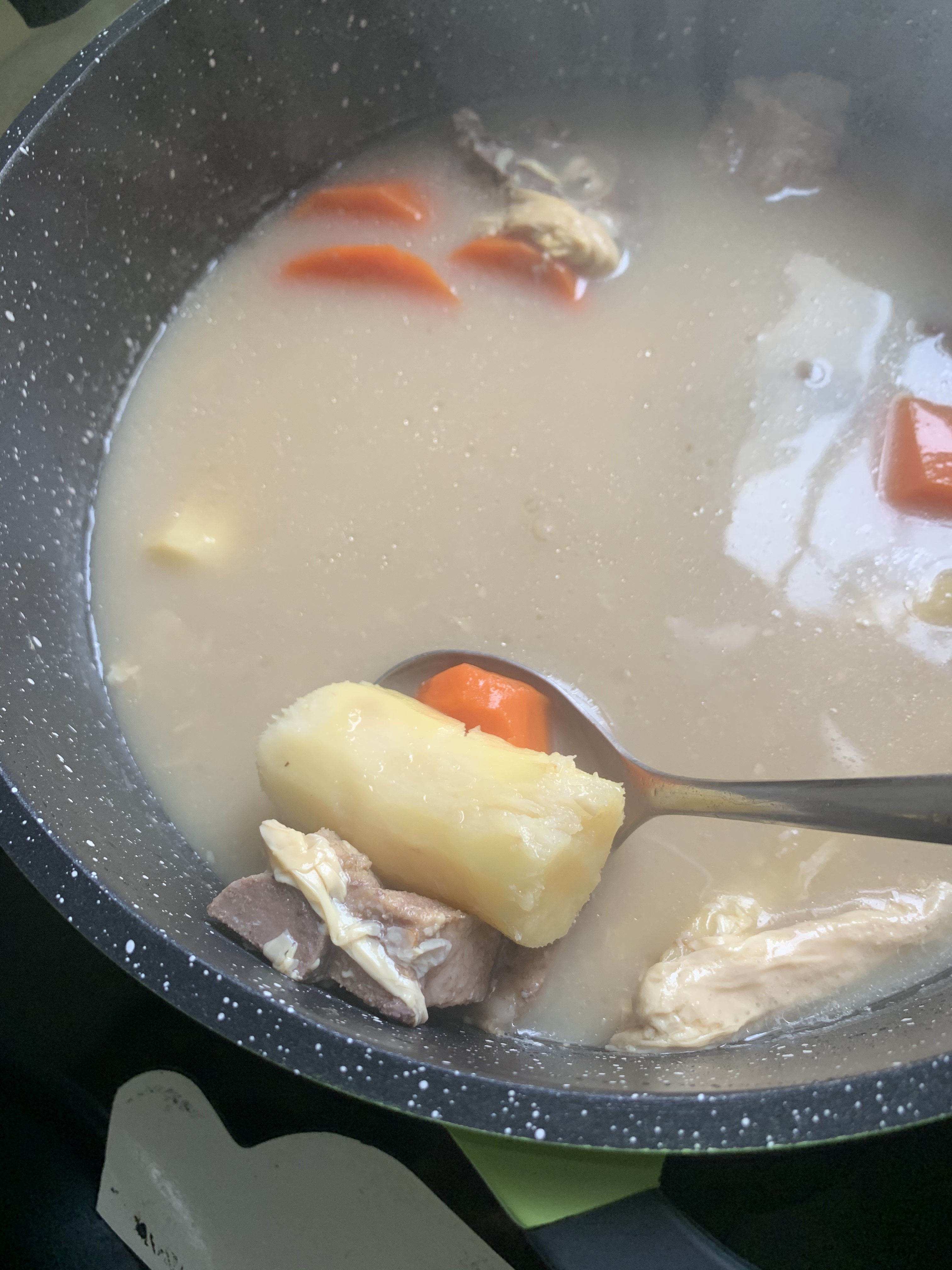 腐竹山藥湯的做法