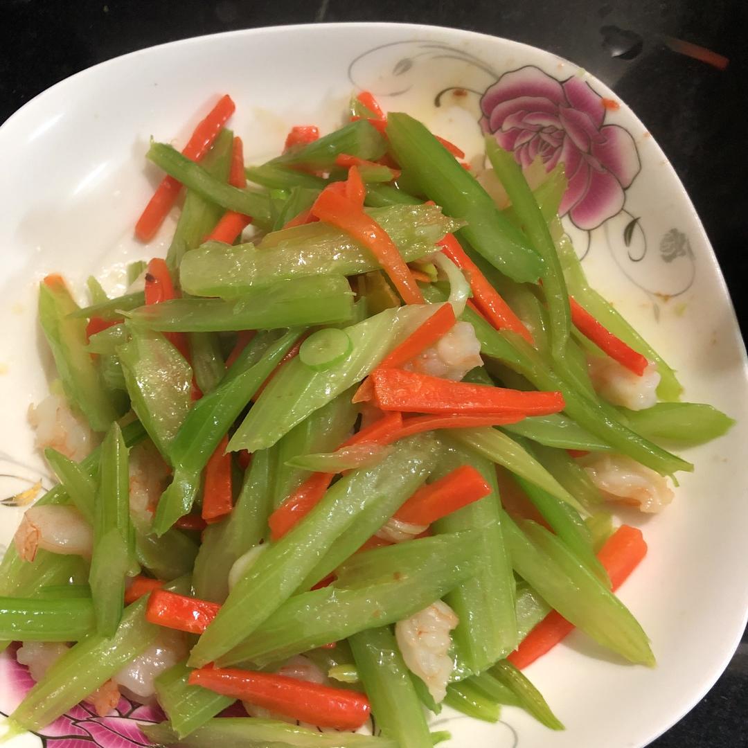 西芹炒虾仁