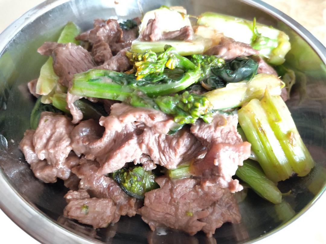 菜心炒牛肉