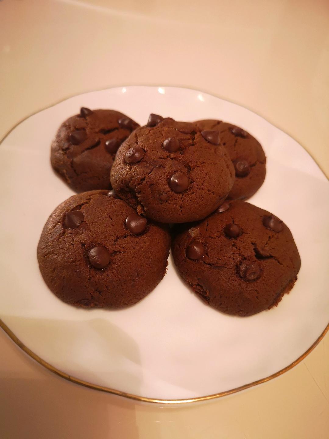 玺悦4916做的巧克力豆曲奇chocolatechipcookies