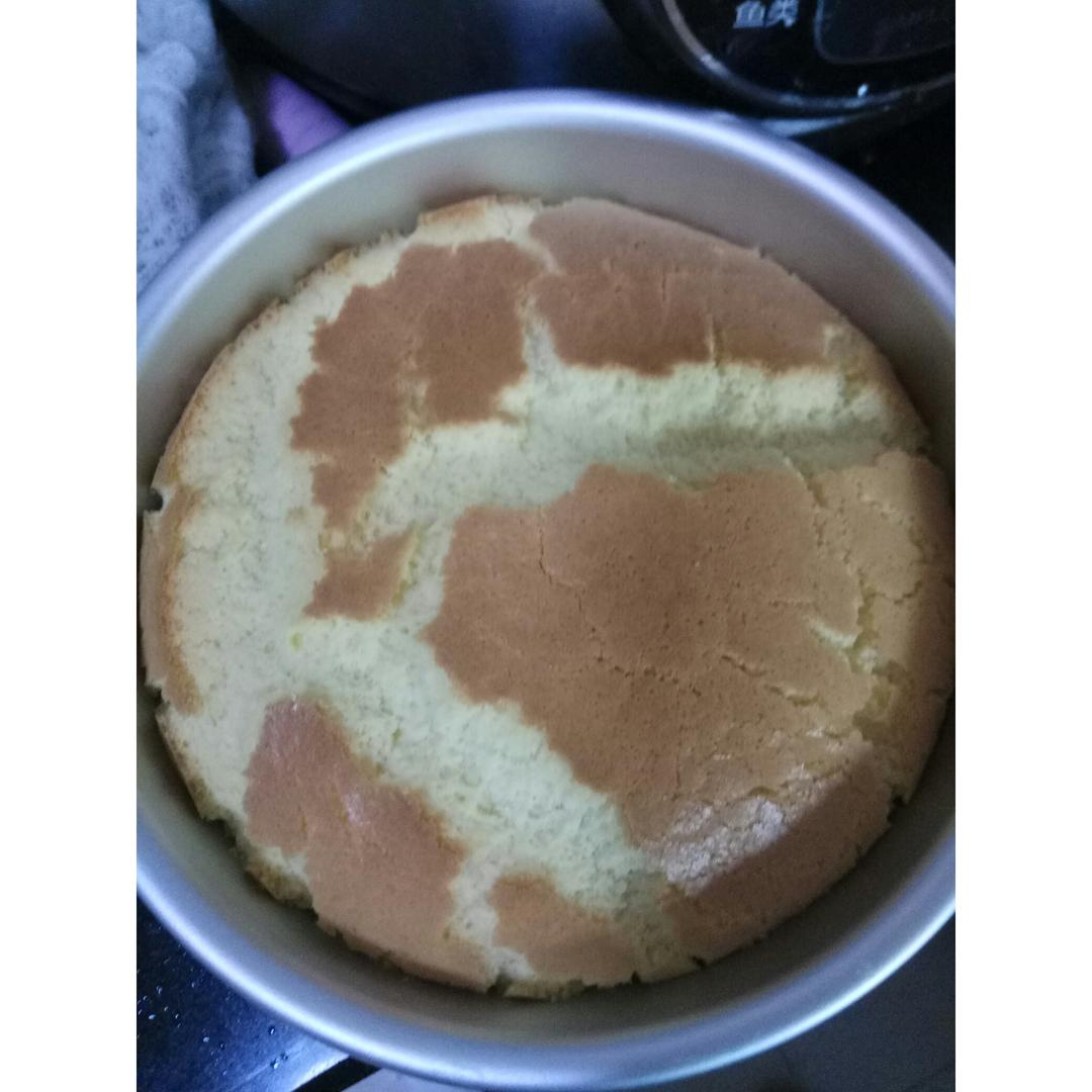 6寸六寸戚风蛋糕，不会失败的方子。哈哈哈