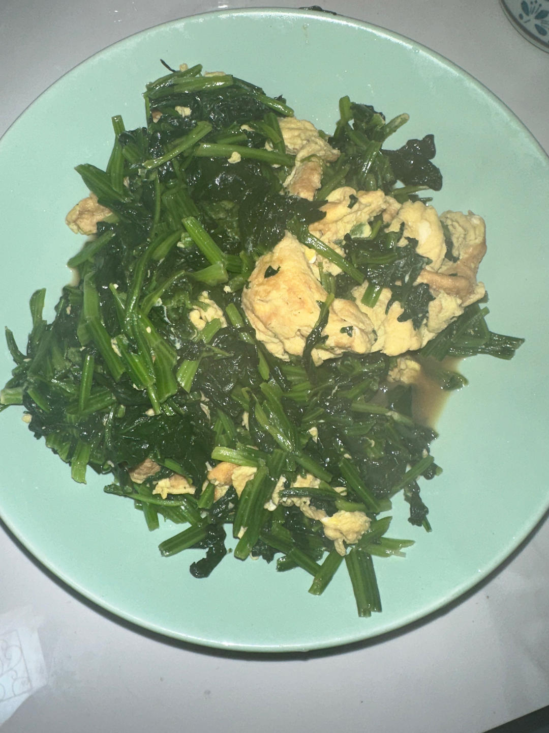 菠菜炒鸡蛋