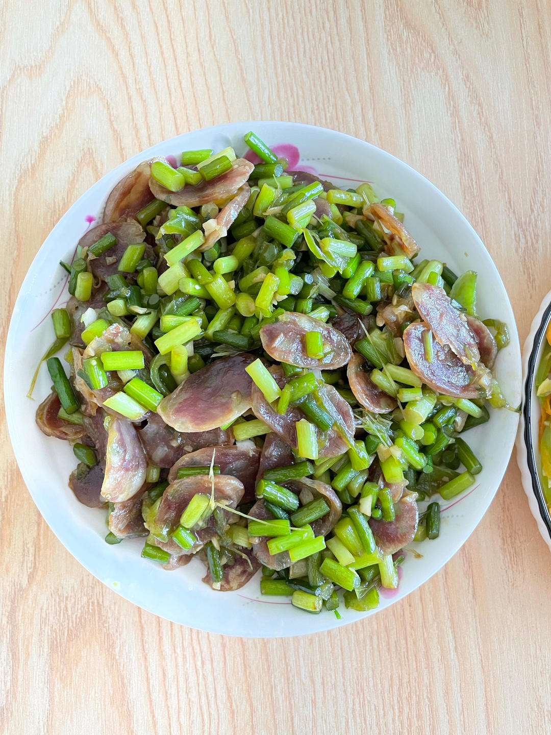 蒜苔炒腊肠