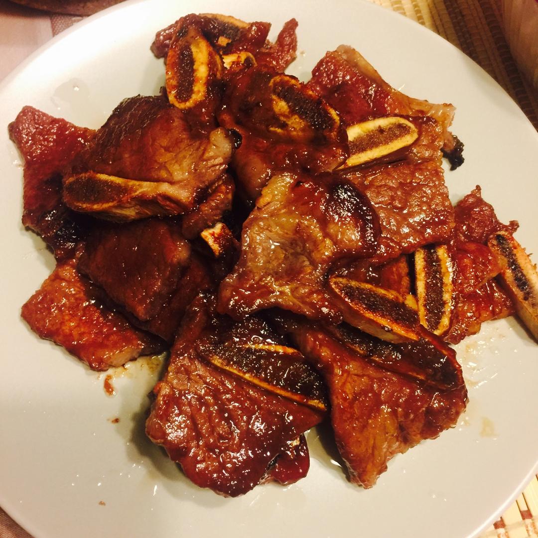 娜小安做的韩式bbq烤牛仔骨
