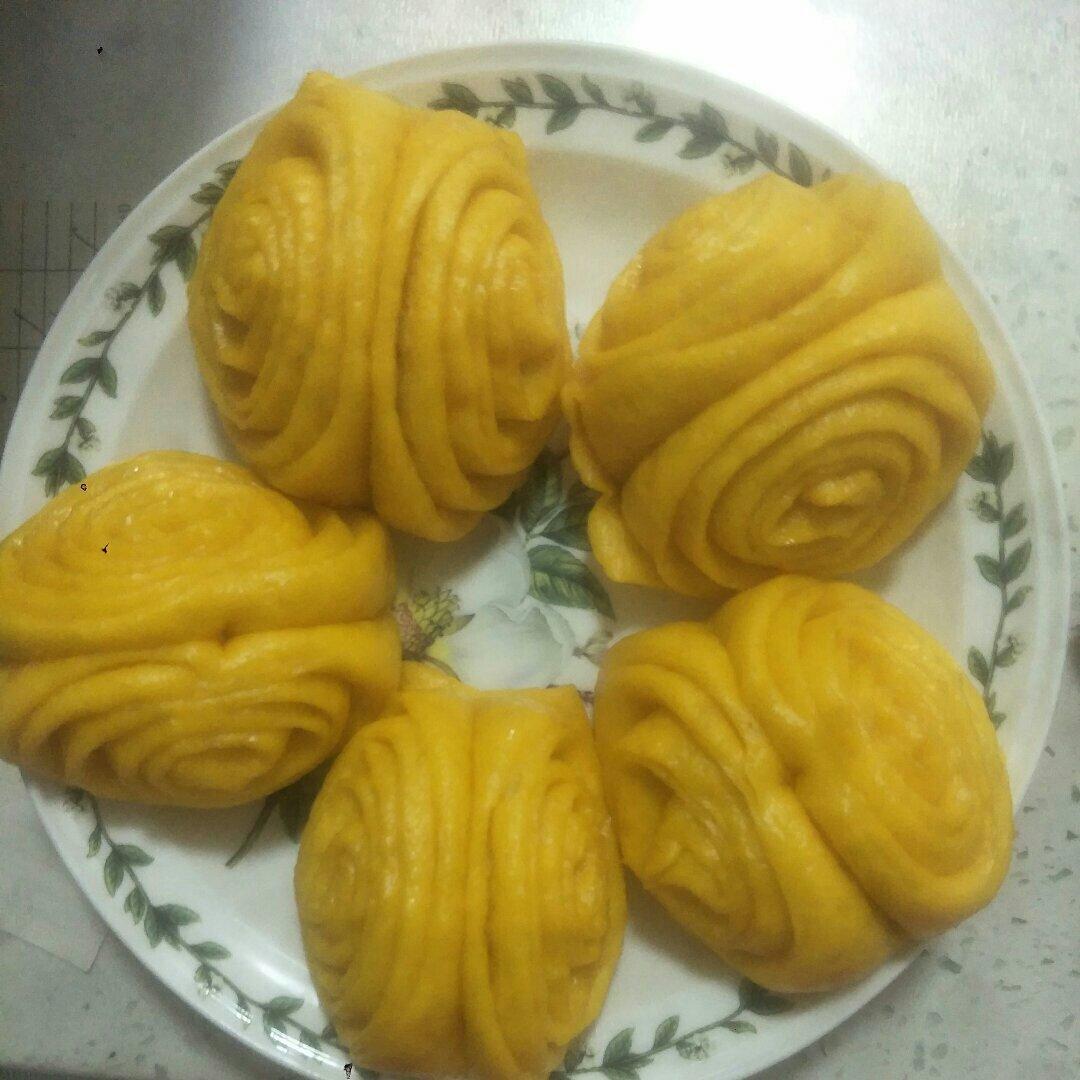 南瓜花卷馒头