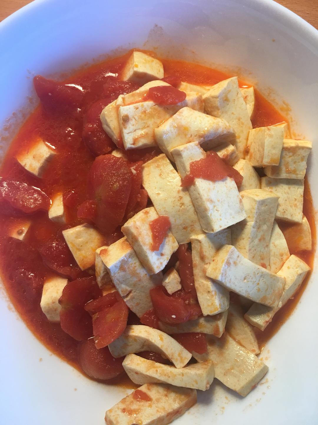 西红柿炒豆腐的做法