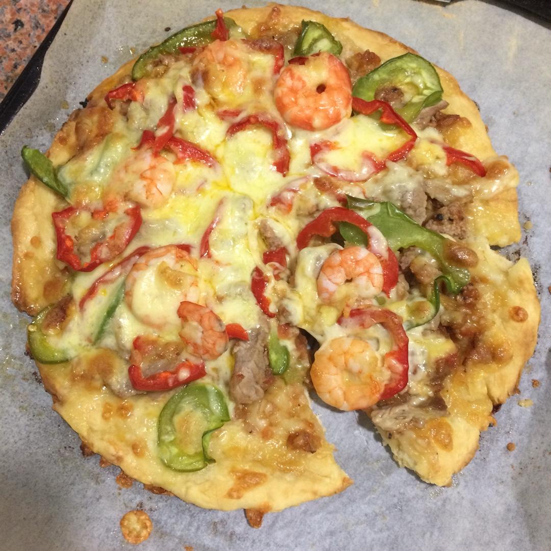不用酵母的披萨底 No Yeast Pizza Dough