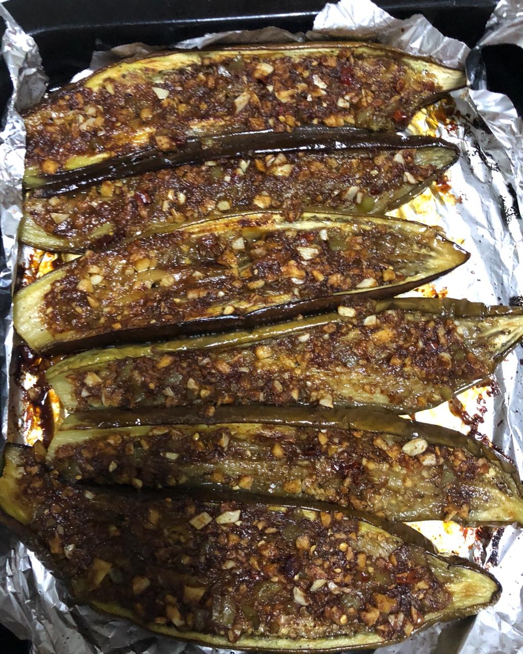 reborn58做的烤茄子(烤箱版)