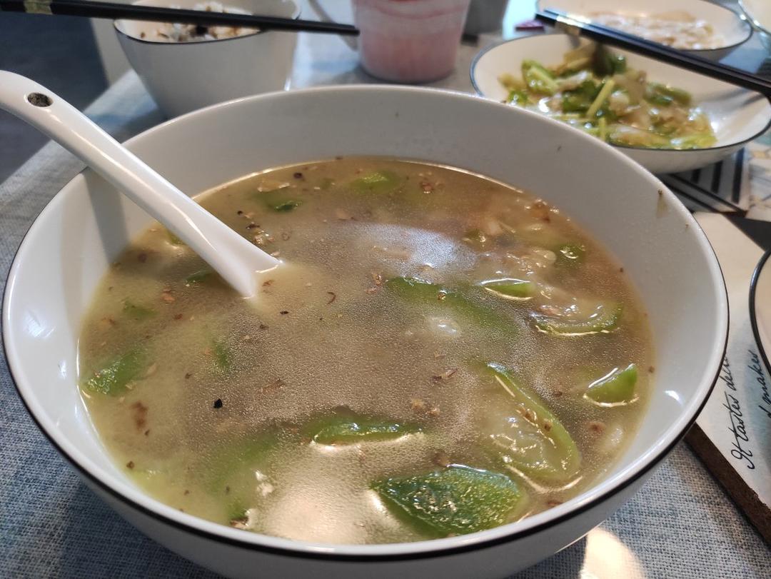 【清爽夏日】干贝丝瓜汤/煲（奶白汤汁）🥒