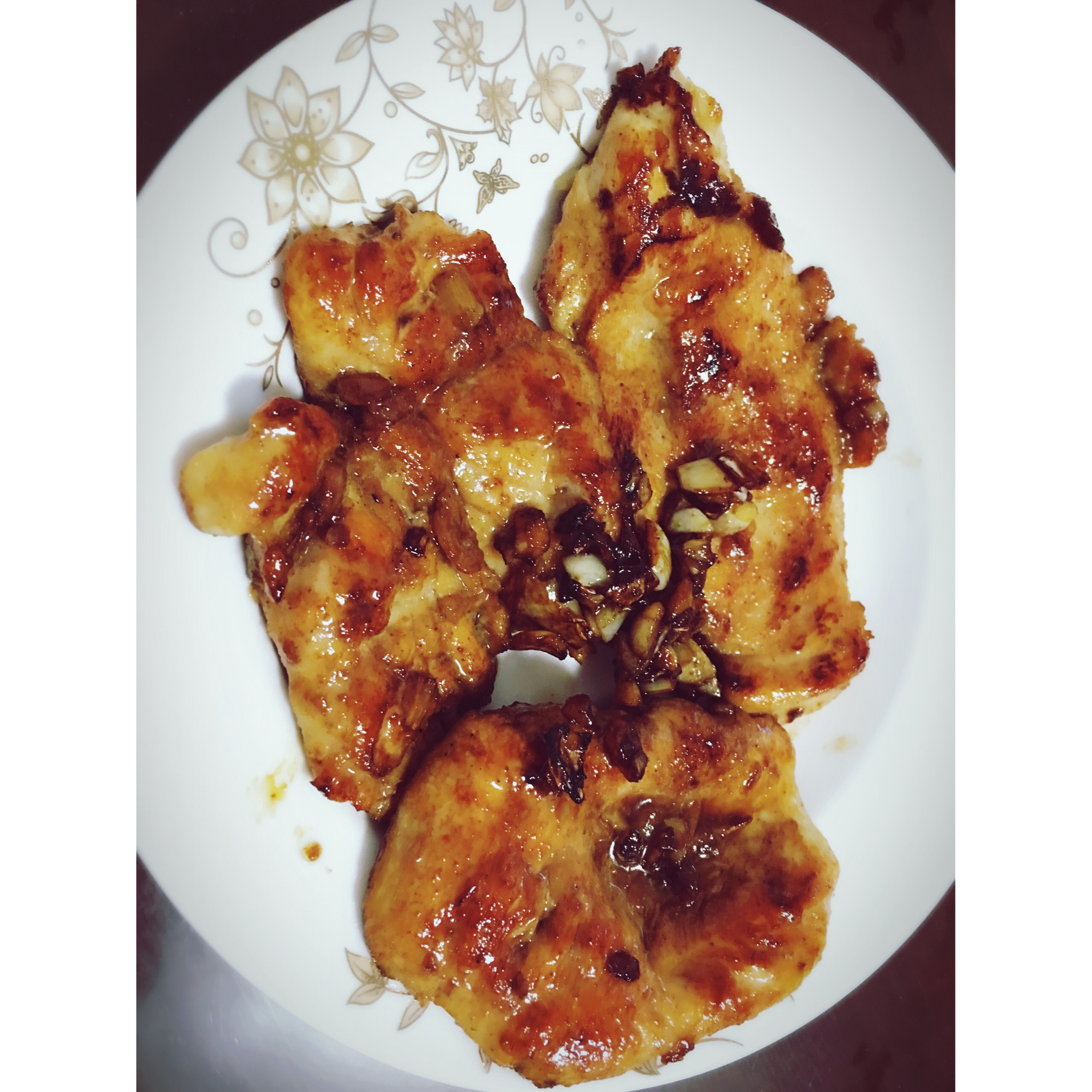 酷炫屌炸天好吃的煎鸡胸肉（香蒜蜂蜜煎鸡胸肉）