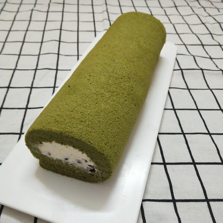 抹茶蜜豆蛋糕卷
