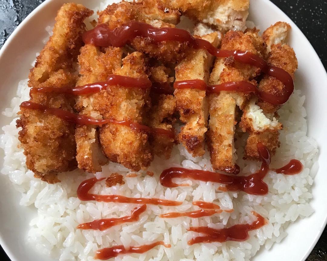 鸡排盖饭的做法