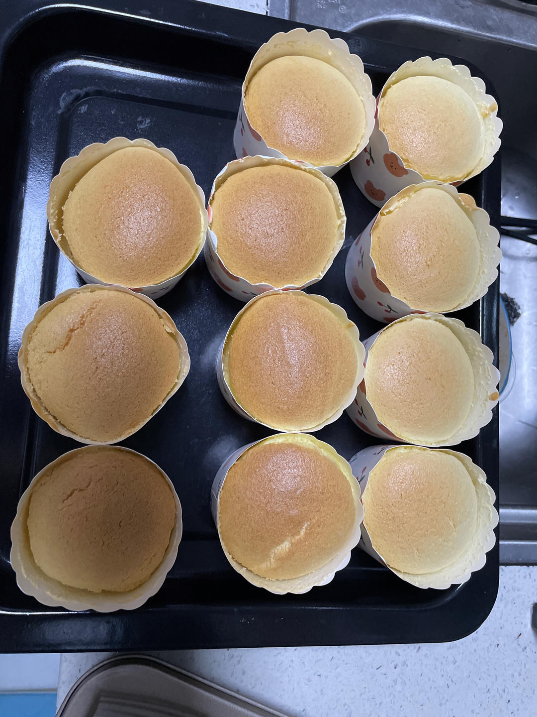 一次成功纸杯蛋糕  8英寸杯的量