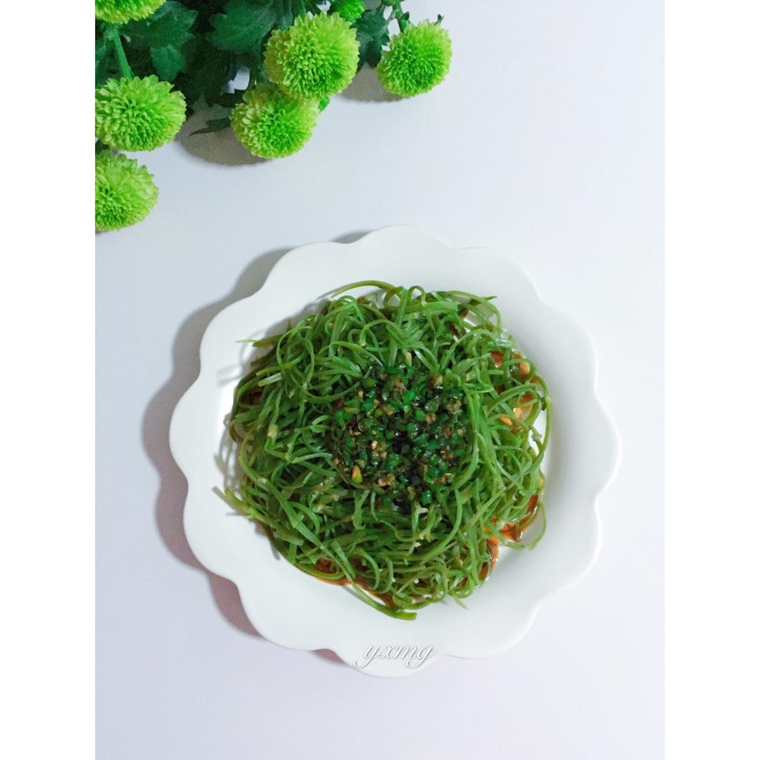 烧椒拌空心菜杆