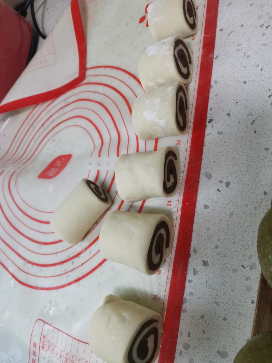 双色刀切馒头