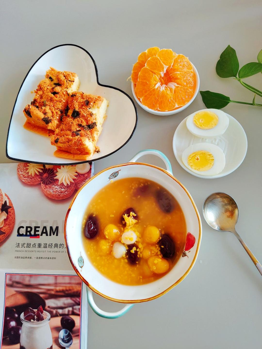 【经期必喝】红糖藕粉南瓜丸子羹