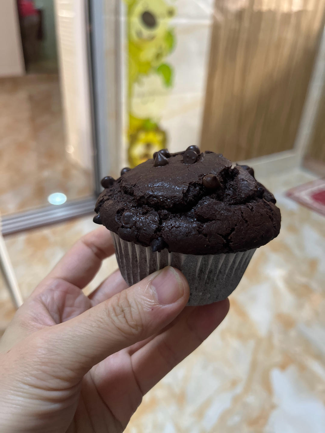 在家做巧克力蘑菇头麦芬蛋糕🍫