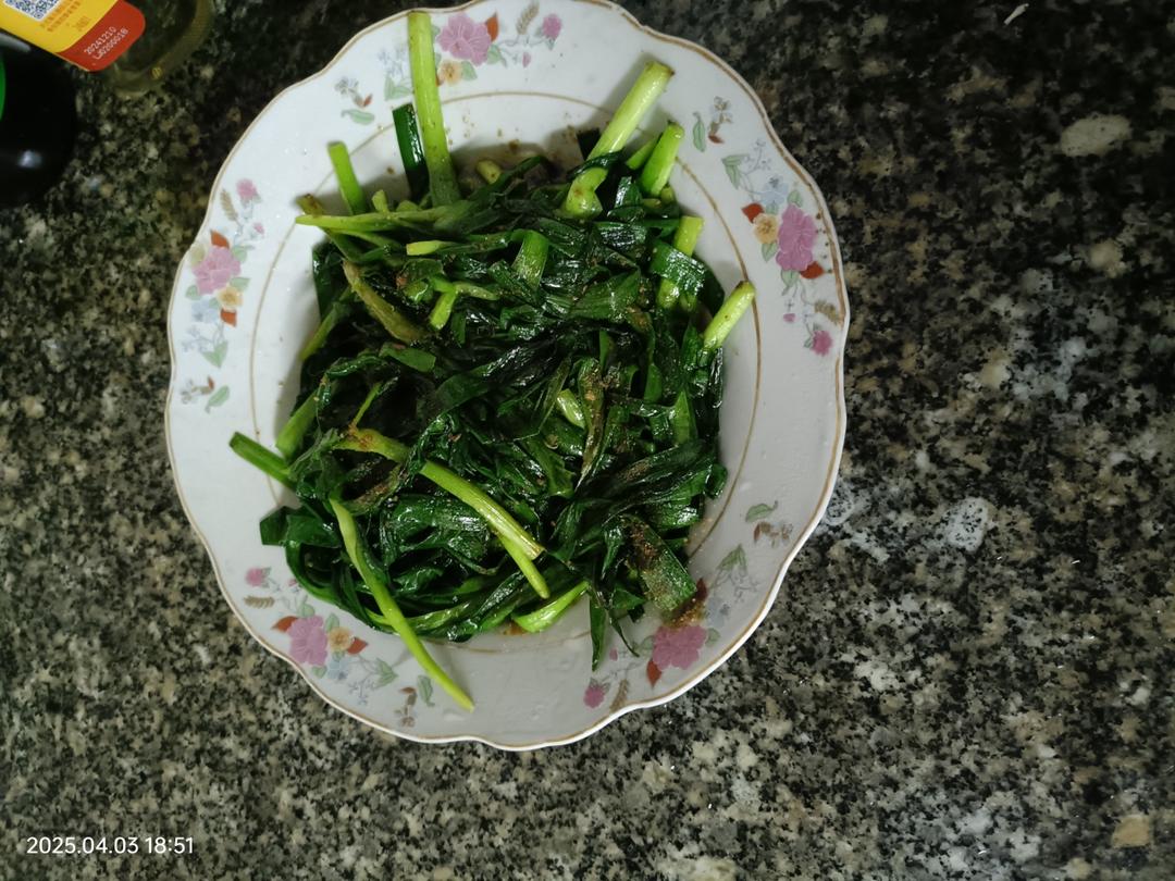 烧烤韭菜（家庭简便操作版）