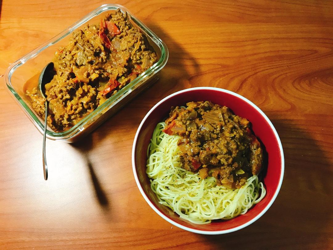 番茄肉酱意大利面