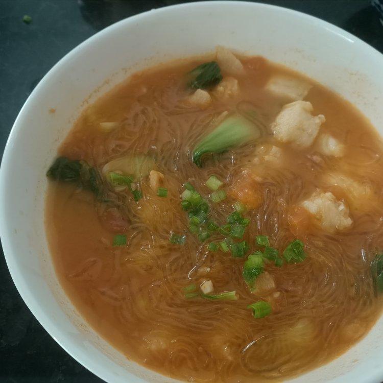 龙利鱼粉丝番茄煲