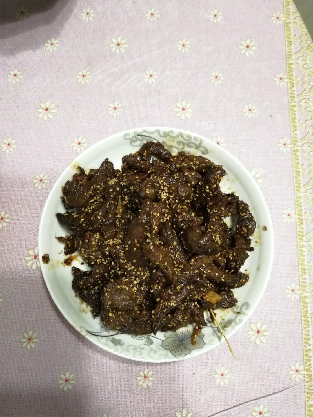 吮指麻辣牛肉干