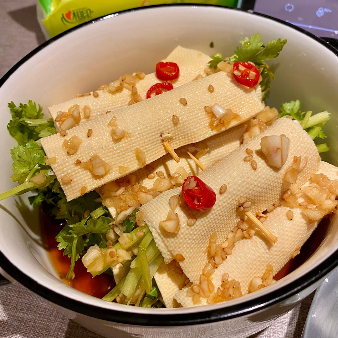 这个豆皮卷香菜真是无敌了