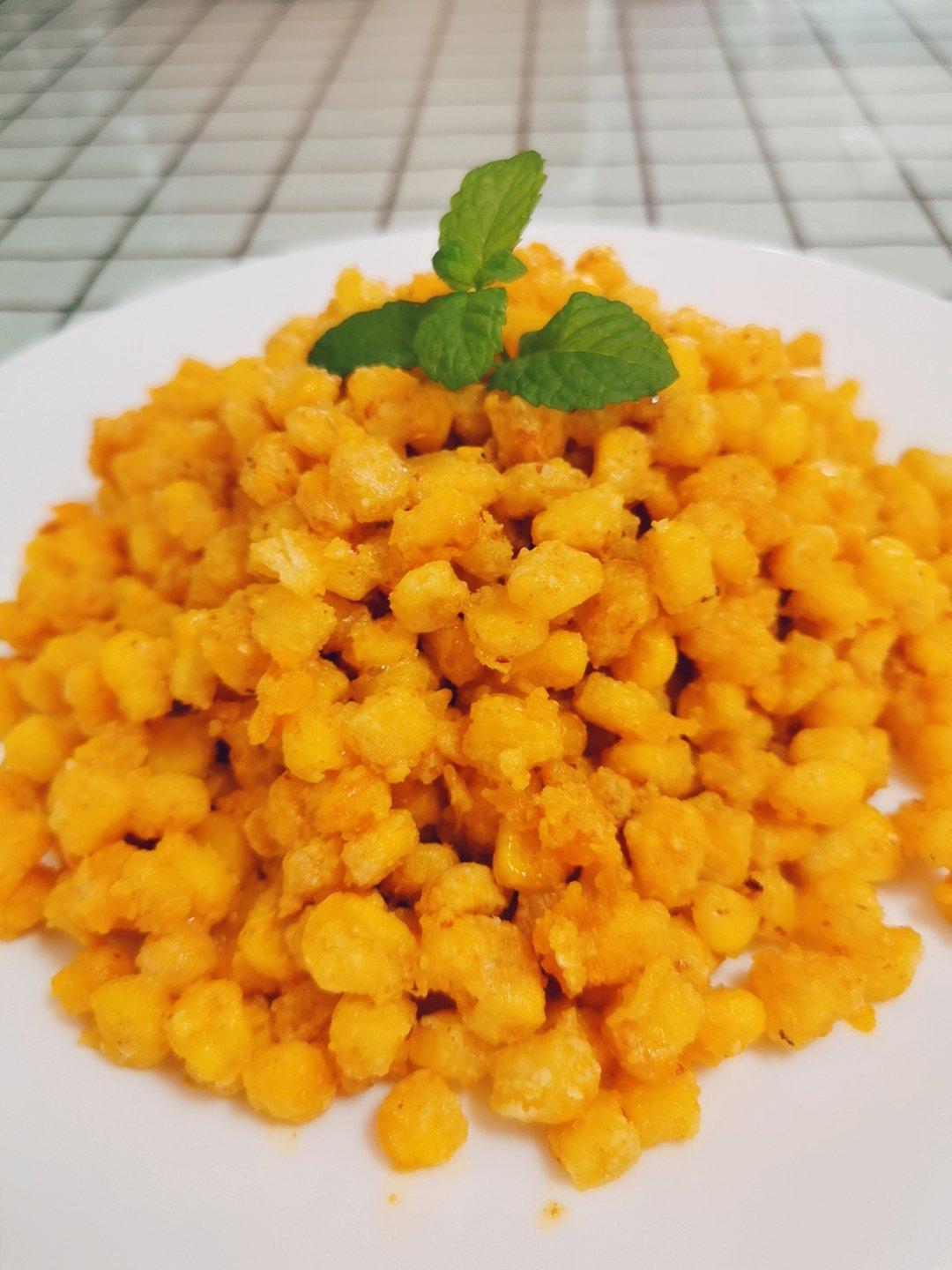 dj最爱做美食做的金沙玉米咸蛋黄玉米粒