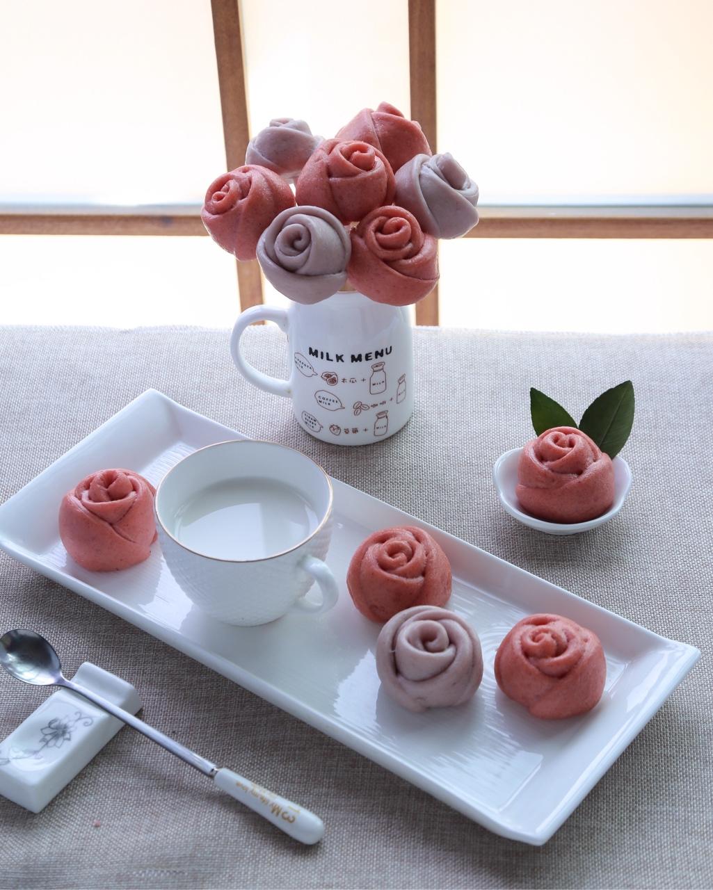 玫瑰花馒头