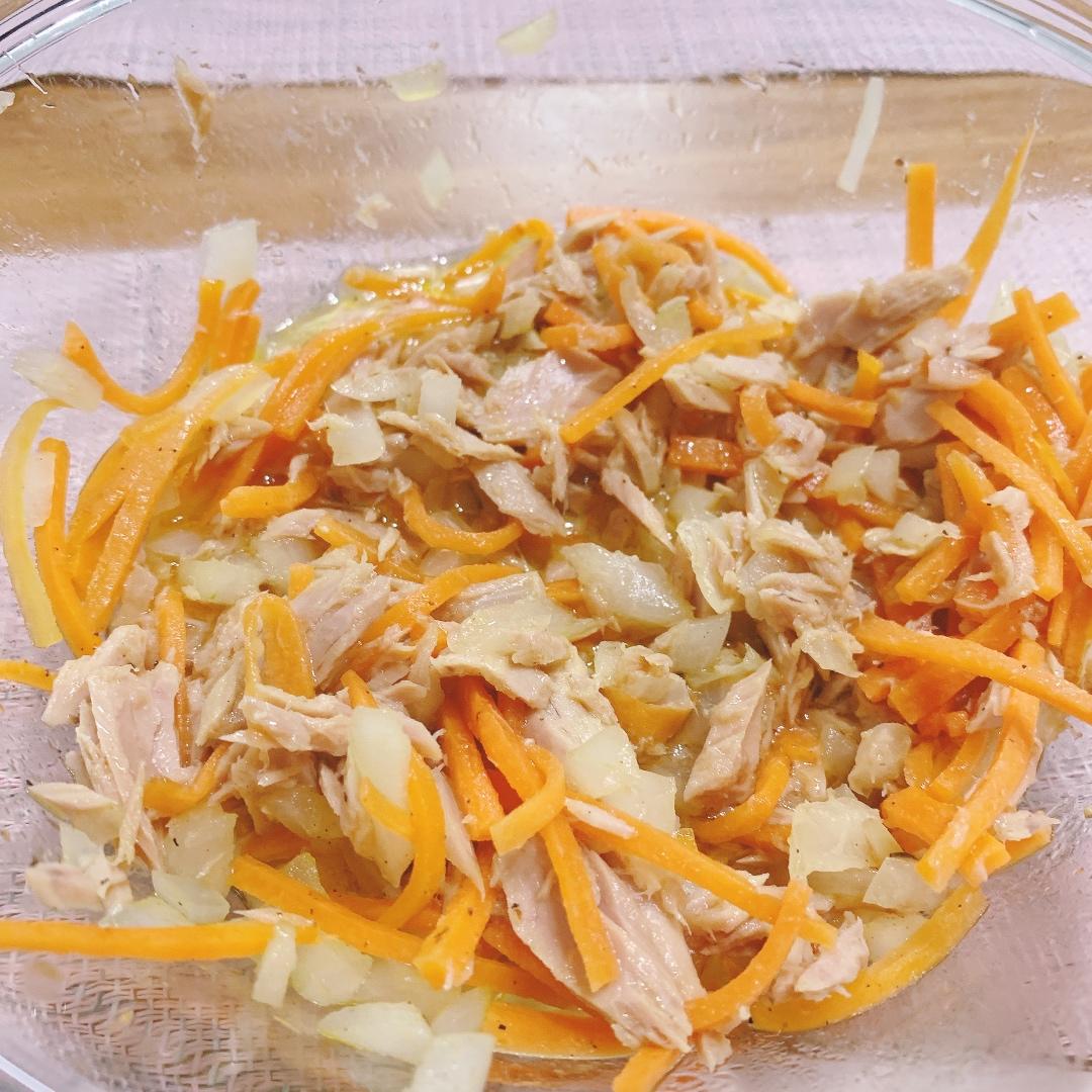 金枪鱼胡萝卜温沙拉