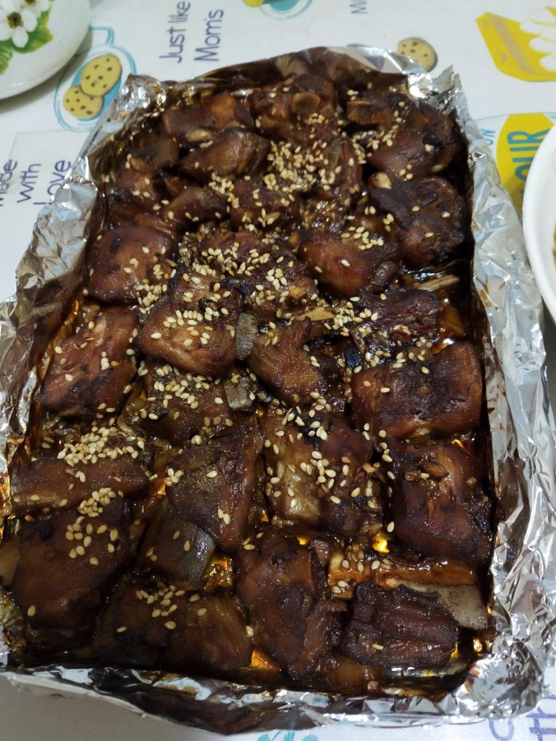 蒜香烤排骨（烤箱版）