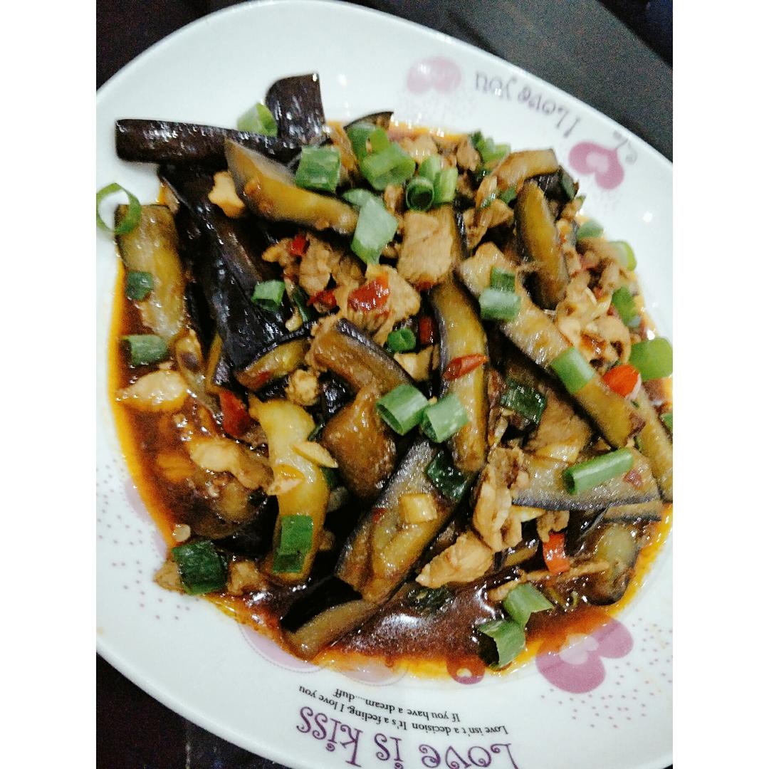红烧肉沫茄子